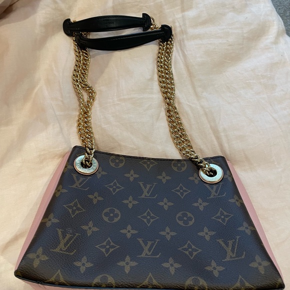 Lv Louis Vuitton Surene Bb Monogram Canvas Brown Pink Shoulder Bag - Picture 7 of 13